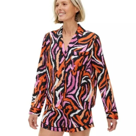 Diane von Furstenberg DVF for Target Zebra PJ Set Medium Top w Large Shorts - Picture 4 of 8